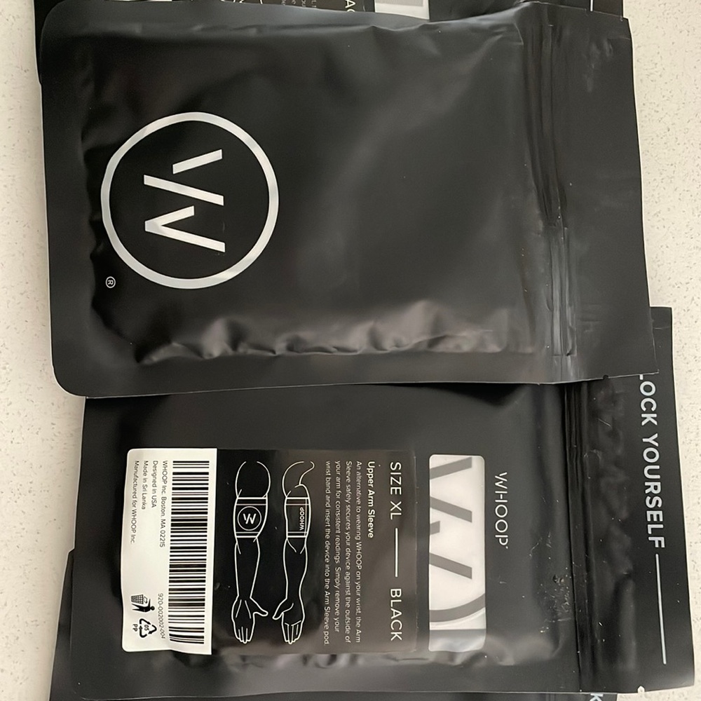 Whoop upper arm sleeve size L, XL (2), XXL